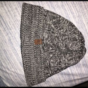 Grey Knit Timberland Stocking Cap